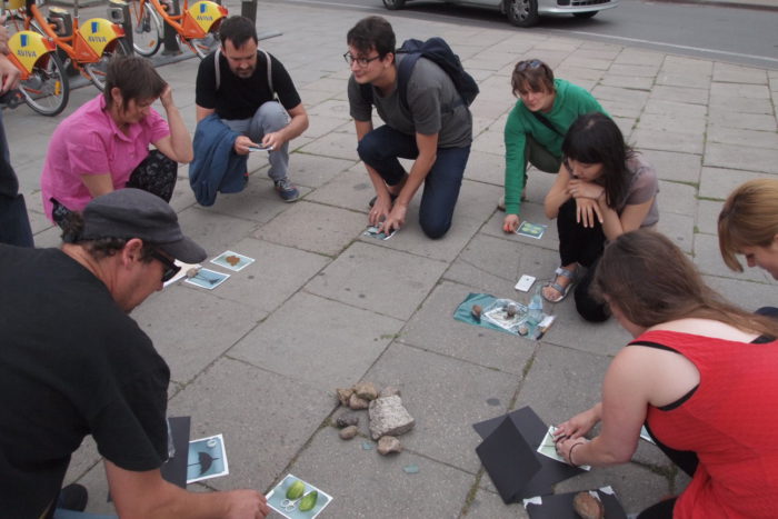 cyanotype workshop in Vilnius